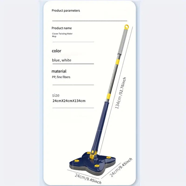 Adjustable Clover Dust Mop