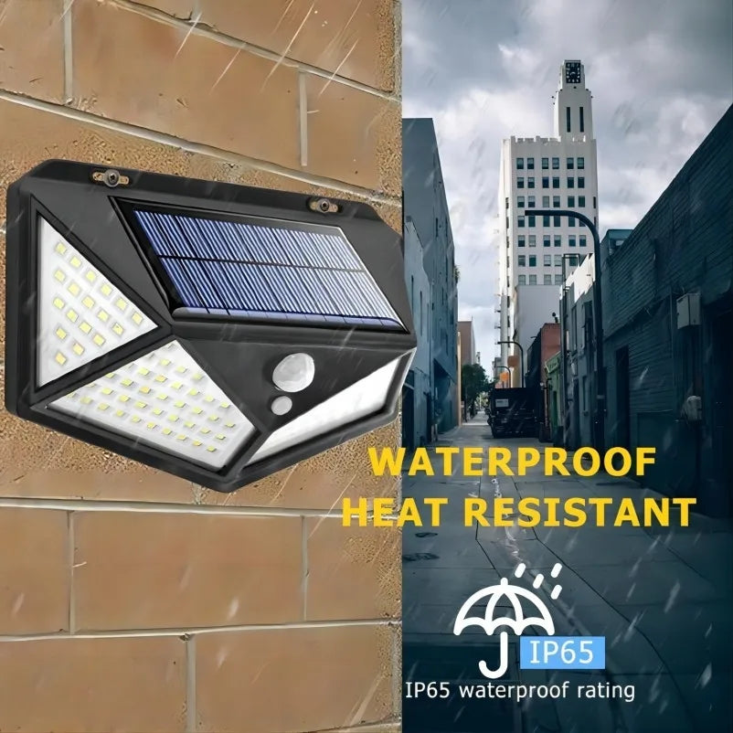 Led Solar Power Wall Light Motion Sensor Waterproof